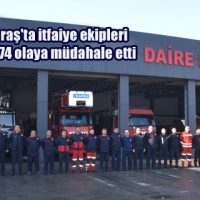Kahramanmaraş’ta itfaiye ekipleri 2019’da 8 bin 174 olaya müdahale etti