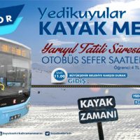 Yarıyıl Tatilinde Yedikuyulara Otobüs Seferleri başlıyor