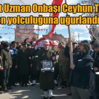 Şehit Uzman Onbaşı Ceyhun Taş, son yolculuğuna uğurlandı