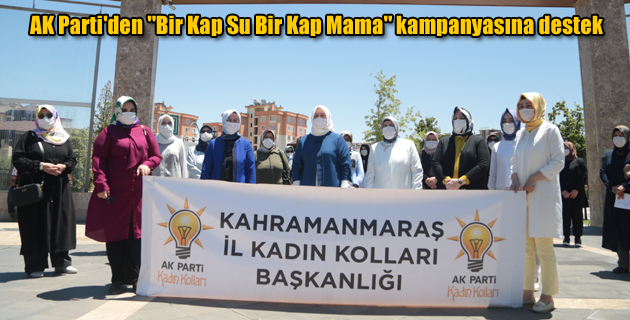 AK Parti’den “Bir Kap Su Bir Kap Mama” kampanyasına destek