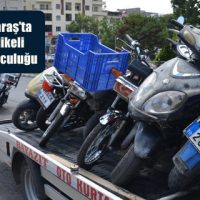 Kahramanmaraş’ta 7 kişilik tehlikeli motosiklet yolculuğu