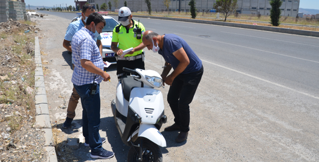 Çalıntı motosikletle polisten kaçan şüpheli yakalandı