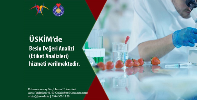 ÜSKİM’DE BESİN DEĞERİ ANALİZİ