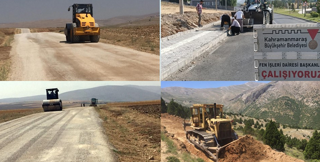 KMBB şehir genelinde yol yapım ve bakım çalışmalarına aralıksız devam ediyor