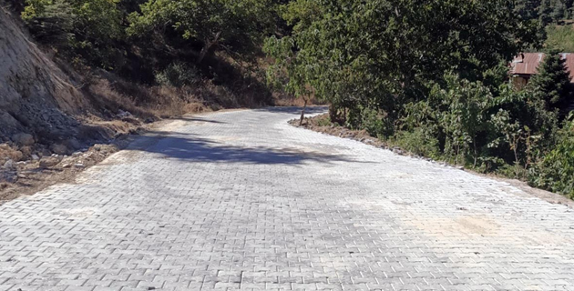 Kabaca bölgesinde parke çalışmaları tamamlandı