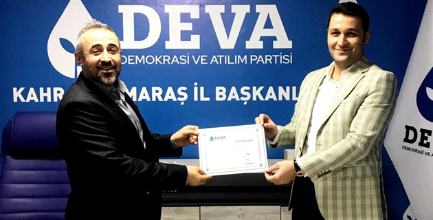 Deva Partisi Onikişubat İlçe başkanı belli oldu