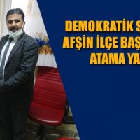 DEMOKRATİK SAĞLIK SEN AFŞİN İLÇE BAŞKANLIĞINA ATAMA YAPILDI!