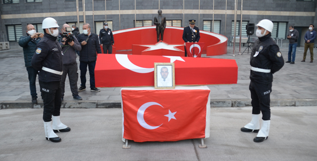Kahramanmaraş’ta şehit polis memuru için tören