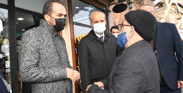 Milletvekili Özdemir, sarayaltı esnafını ziyaret etti!