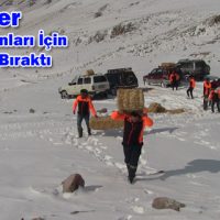 Gönüllüler Yaban Hayvanları İçin Doğaya Yem Bıraktı