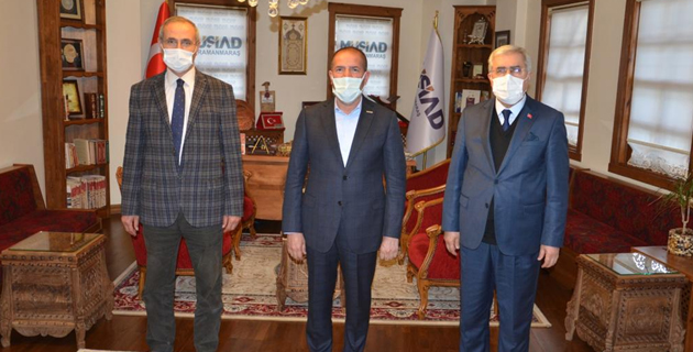 Rektör Can MÜSİAD Kahramanmaraş Şubesi Başkanı Kervancıoğlu’nu Ziyaret Ett