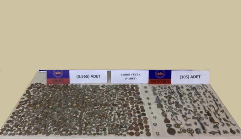 Kahramanmaraş’ta tarihi eser niteliğinde 3 bin 879 eser ele geçirildi