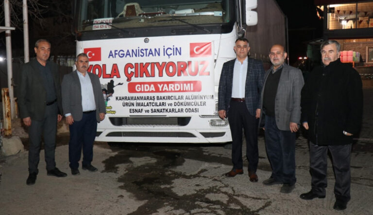 Kahramanmaraş Bakırcılar Odası Afganistan’a Yardım Tır’ı Gönderdi