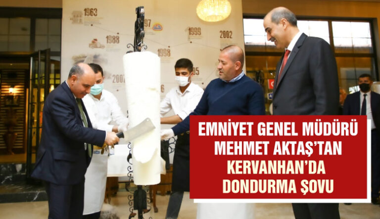 Emniyet Genel Müdürü Mehmet Aktaş’tan Kervanhan’da Dondurma Şovu