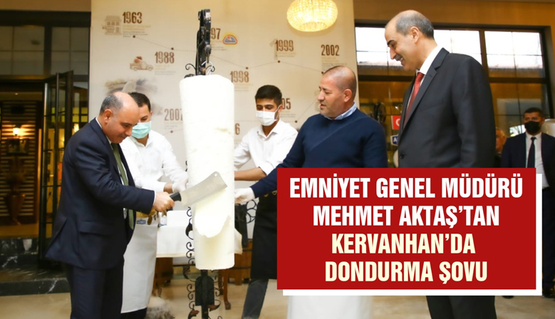 Emniyet Genel Müdürü Mehmet Aktaş’tan Kervanhan’da Dondurma Şovu