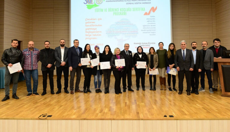 KSÜ’de Eğitim ve Öğrenci Koçluğu Sertifika Programı Tamamlandı
