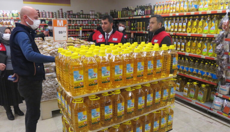 KAHRAMANMARAŞ’TA MARKETLERDE SIVI YAĞ DENETİMİ