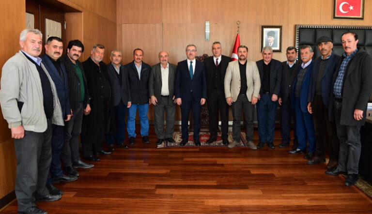 Kahramanmaraşlı Muhtarlardan Hayrettin Güngör’e Ziyaret