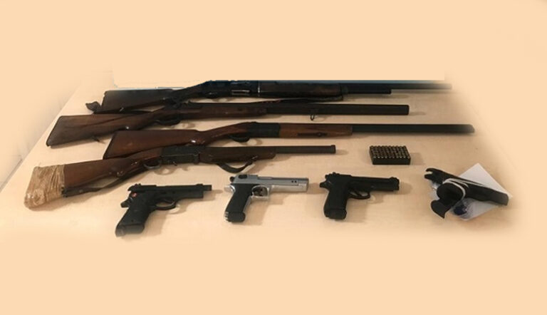 Kahramanmaraş’ta 10 adet silah ele geçirildi