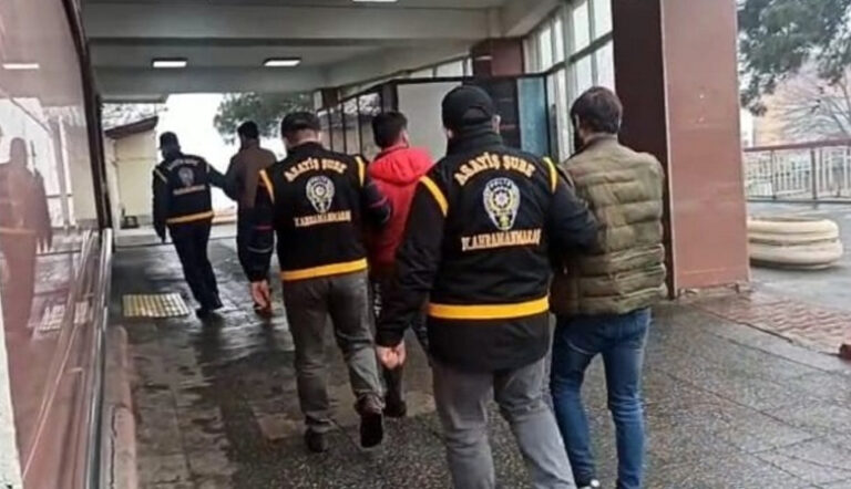 Kahramanmaraş’ta aranan 110 kişiden 62’si tutuklandı