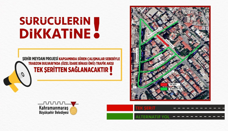 Trabzon Caddesi’nde Ulaşım Kontrollü Sağlanacak