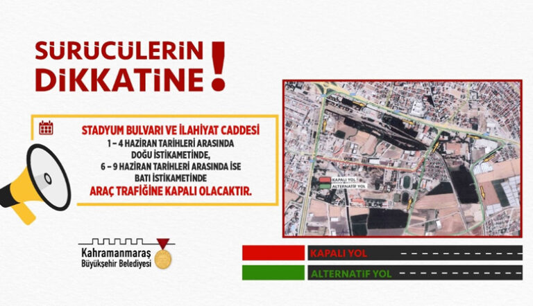Kahramanmaraş’ta Sürücülere Uyarı
