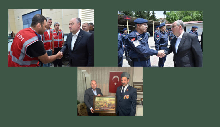 VALİ COŞKUN BAYRAM ZİYARETLERİNDE BULUNDU