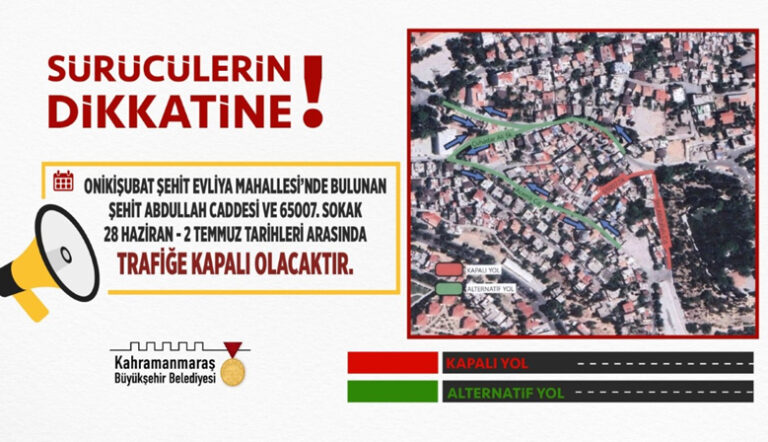 Kahramanmaraş’ta Sürücülerin Dikkatine