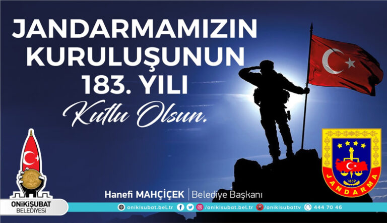 Mahçiçek’ten Jandarma’nın 183’üncü kuruluş yıl dönümü mesajı