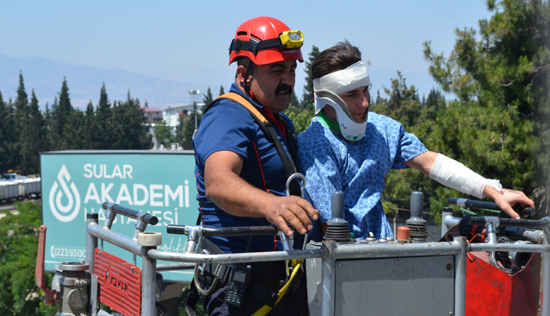 Özel Sular Akademi Hastanesi’nden yangın tatbikatı!