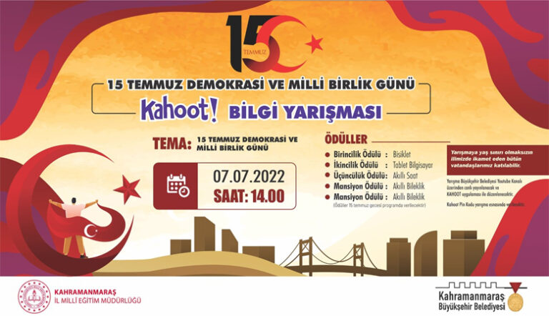 ‘Demokrasi ve Milli Birlik Günü’ Temalı Bilgi Yarışması Gerçekleştirilecek