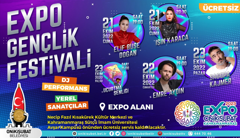 EXPO 2023 Gençlik Festivali, Işın Karaca ve Elif Buse Doğan konserleriyle başlıyor