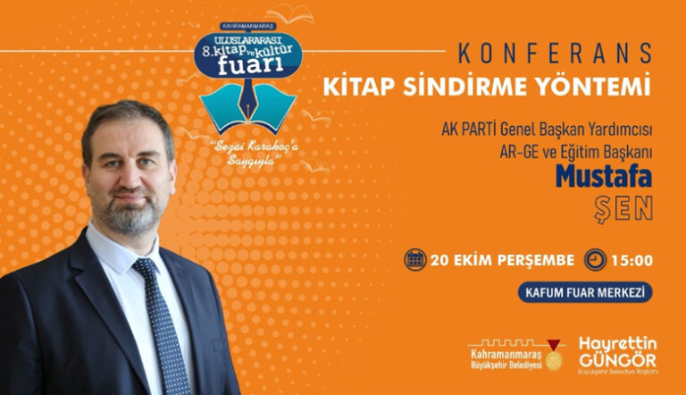Mustafa Şen, Kitap Fuarında Gençlerle Buluşacak