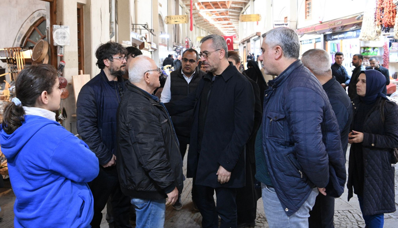 Hayrettin Güngör, Kapalı Çarşı Esnafını Ziyaret Etti