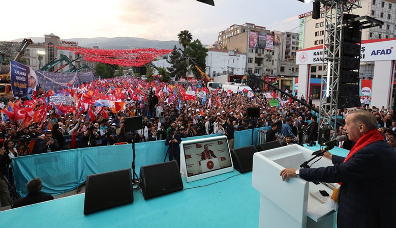 Cumhurbaşkanı Erdoğan’a Kahramanmaraş’ta Sevgi Seli