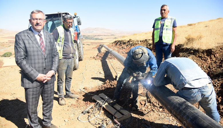 GÖKSUN DOĞALGAZ BORU HATTI ÇALIŞMASI BAŞLADI