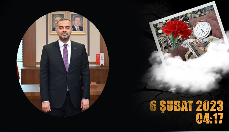 Başkan Hanifi Toptaş, 6 Şubat deprem şehitlerini andı