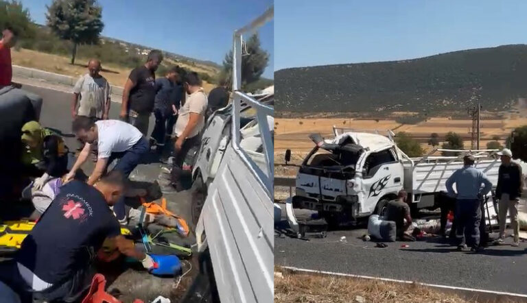 Kahramanmaraş’ta Minibüs ile Kamyonet Çarpıştı: 2 Yaralı