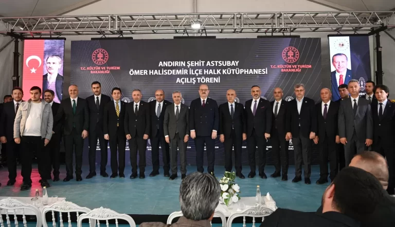 Andırın Şehit Astsubay Ömer Halisdemir İlçe Halk Kütüphanesi Hizmete Açıldı