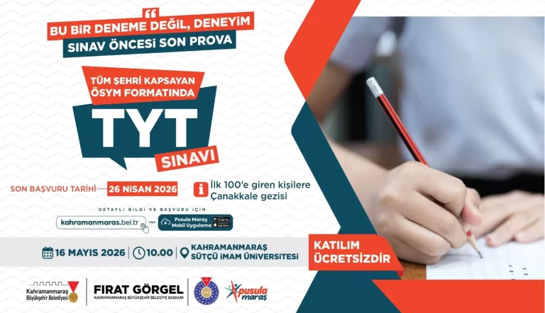 Üniversiteye Hazırlanan Gençlere Büyükşehir’den Ödüllü Deneme Sınavı
