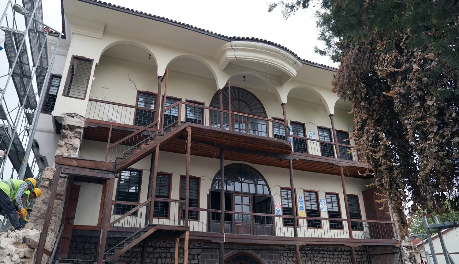 Tescilli Kocabaş Konağı’nda Titiz Restorasyon Süreci Sürüyor
