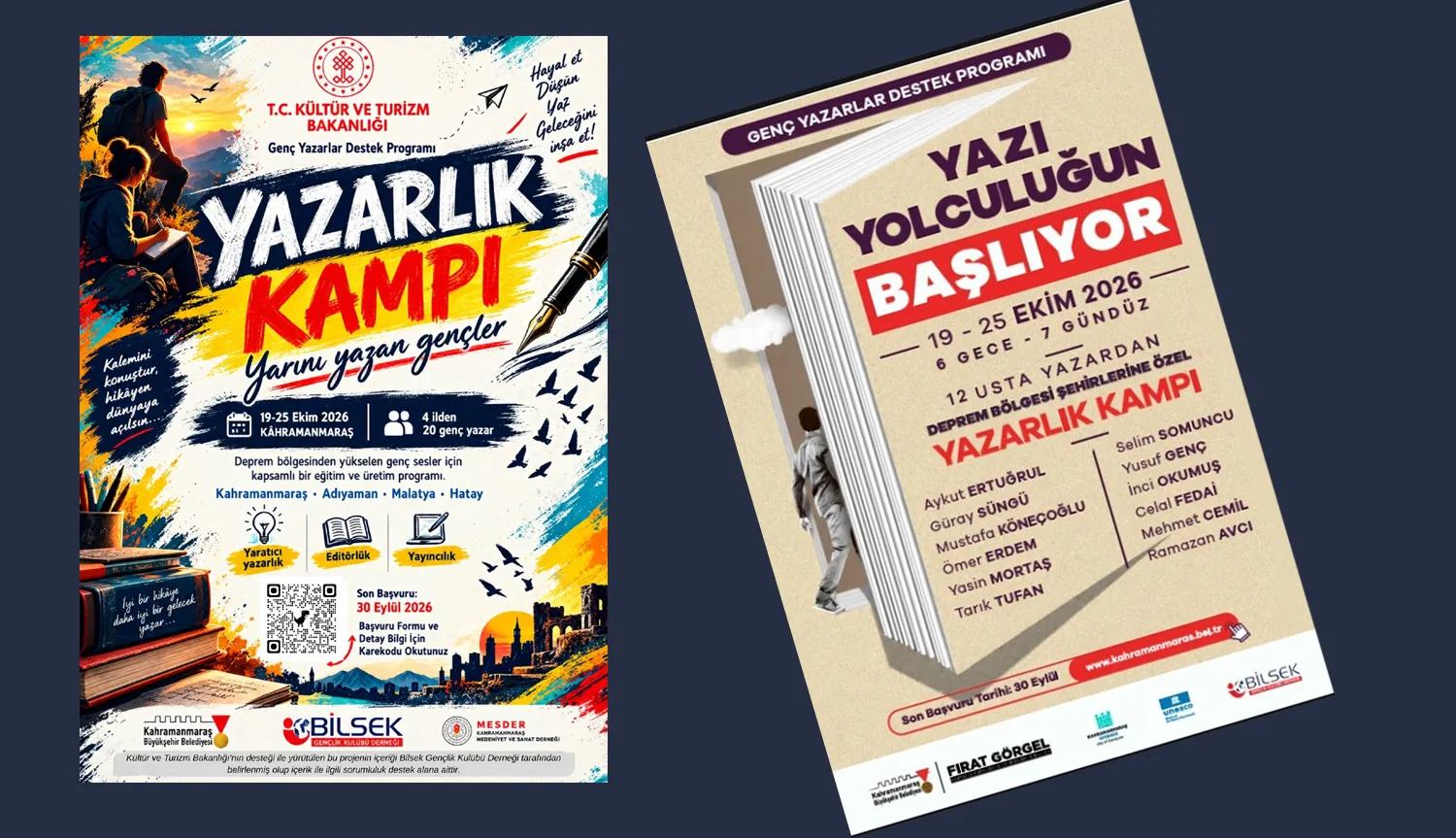Deprem Bölgesinin Genç Yazarları Kahramanmaraş’ta Buluşacak
