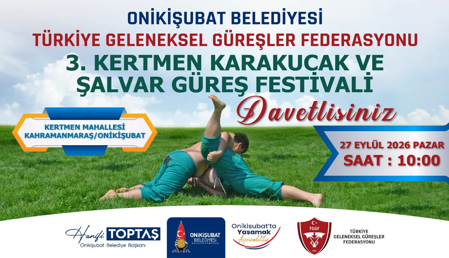 Türk güreşinin nabzı bu yıl da Onikişubat Belediyesi imzasıyla Kertmen’de atacak